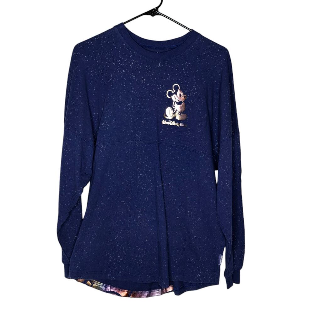 Walt Disney World 50th Celebration Spirit Jersey Blue Multicolor Women's Small